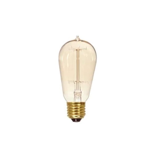 Satco 60W ST19 Dimmable Incandescent Light Bulb with Medium Base